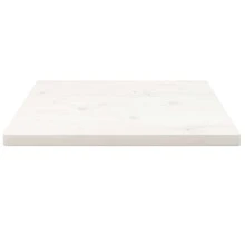 tablero de mesa vidaXL blanco de 50x50x2,5 cm de madera maciza de pino. - Marrón - Ver 3