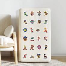 Paw Patrol 100张可爱汪汪队贴纸，卡通贴纸，可用于DIY、滑板、行李箱、手机、冰箱、动漫、奖励贴纸、生日派对礼物 - 彩色 - 查看 10