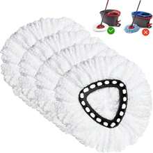 Spin Mop Replacement Head 4 Pack Mop Refill Compatible With Ocedar Triangle Swivel Mops Microfiber Swivel Mop Refill,Deep Clean,Machine Washable And Easy To Replace - ColorC - 查看 1