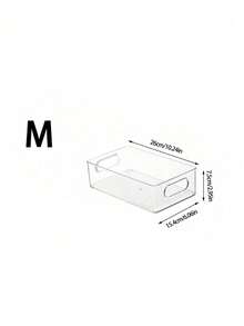 1 pieza Caja apilable transparente integrada para almacenamiento y organización de cocina, diseño transparente para identificación rápida de alimentos. Contenedor de almacenamiento de alimentos, ideal para frutas, verduras, bebidas, granos y diversos alimentos que mantiene los alimentos frescos - Multicolor - Ver 10