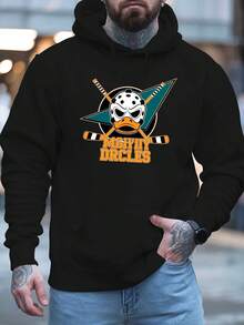 Bluzy z kapturem męskie - Czarne - Zobacz 2