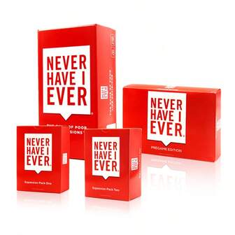 Never Have I Ever Classic Edition Card Game Family Edition Paper Material Adult Game Perfect For Family Fun Nights Vintage Style Game Durable Card Material