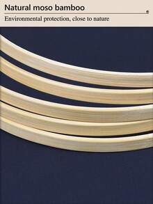 5pcs Beige Dreamcatcher Feather Outdoor Lawn Wedding Hanging Decor Bamboo Hoops, Wind Chimes Mori Style Inner Rings, Gifts And Decorative Hanging Accessories For Halloween, Christmas, Bedroom Wall Decor, Embroidery Hoops For DIY Craft - Apricot - View 4