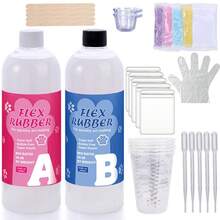 QIAO Taba Squishy Kit Liquid Silicone Gel Super Soft Squishy Kit 1:1 AB Ratio Resin Silicone For Molding Hamsters Cat Paws DIY - White - View 14