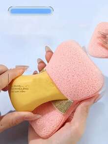 Exfoliating Bath Sponges - Non-Slip Shower Organizer With Adjustable Hanging Rope, For Standard Soap Bars, Hygienic Storage Solution For Wet,Soap Bag Bath Sponge, Ultra-Soft Bath Ball For Women, Non-Scattering Cleaning Tool, Bath Flower For Lathering And Exfoliating,Bath Sponges With Soap Pocket, Exfoliating Body Scrubber For Rich Lather, Gentle And Durable Shower Sponges For Body Care
