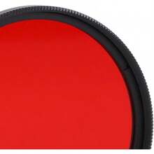 Tbest Filtro de Lente Rojo Completo,Filtro de Lente de cámara roscado Filtro de Color Rojo Completo Vidrio óptico para Lente de cámara - 58 milímetros - Ver 9