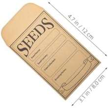 Holibanna 50 Piezas Mini Envelopes Auto-adhesive Seed Storage Bags para Flores Monedas y Artículos Organizador Portátil(default) - Multicolor - Ver 3