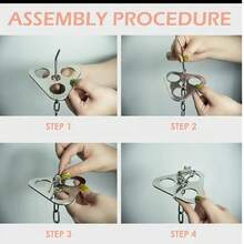 1个钢制露营三脚架 - 高度可调节，便携式锅架，便携式三脚架安装板可将树枝变成篝火支架，配有可调节挂链和收纳袋，适合户外烹饪和烧烤，是完美的露营配件。