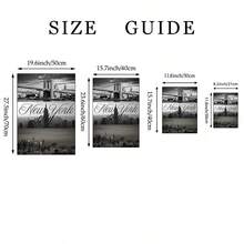 1幅纽约市黑白城市景观帆布艺术画，复古纽约海报，极简主义夜景摄影装饰画，适合卧室、客厅、公寓、宿舍装饰，可作为礼物送给她，提供无框或有框两种选择。 - 彩色 - 查看 6