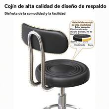 Silla moderna de estilo francés con respaldo reclinable manual, 1 unidad. Silla de comedor resistente de piel sintética, estructura robusta para restaurantes, cafeterías y hoteles. Fácil de limpiar, contemporánea, para uso comercial (compatible con suelos duros) - Negro - Ver 1