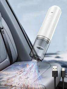 1pc Portable Wireless Multifunctional Vacuum Cleaner, 4-In-1 Vacuum/Blow/Suction/Charge, Small, USB Rechargeable, Wet & Dry Cleaning For Home And Car, Dual-Use Blower And Vacuum - Multicolor - View 12