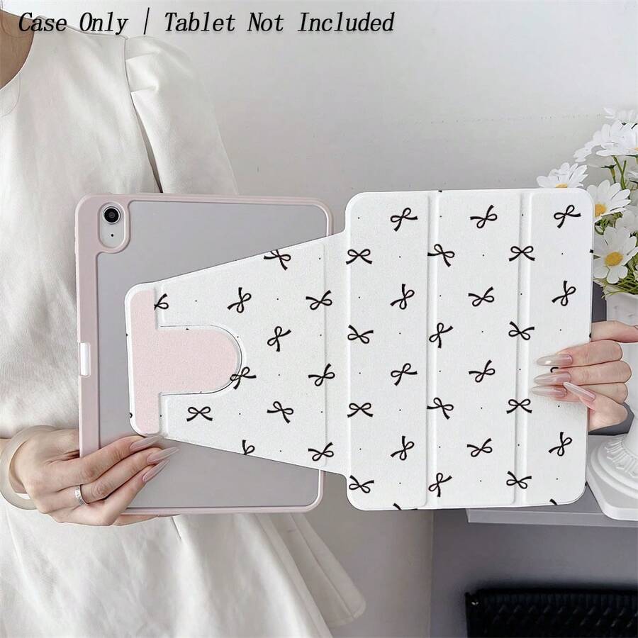 1 Pc Folio Tablet Case With Pen Holder Compatible With IPad 10.9/10.2/ Air 5th Gen/Pro11/10th/9.7/Air 2/IPad (7th Gen)/ IPad (8th Gen)/IPad Air 4/5/IPad Pro 11/IPad 10th Generation 10.9-Inch 2022 Smart Case/IPad Air 13(M3 2025)/IPad Air 11(M3 2025)/IPad Air 11(M3 2025)/IPad 11(A16 2025), Auto Sleep/Wake Function - Multicolor - View 1