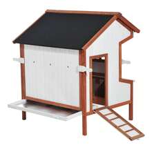 Wooden Pet Cage For Chickens Hens And Poultry With Roof Nest Box And Door Spacious And Sturdy Ideal For Keeping Your Feathered Friends Comfortable A Great Option For Pet Owners Looking For A High - Quality And Durable  This Wooden Cage Provides A  And Cozy Environment For Your Chickens Hens And Other Poultry It Features A Well - Designed Roof To Protect From The Elements A Nest Box For Laying Eggs And A Convenient Door For Easy Access The Spacious Interior Allows Your Birds To Move Around Freely And The Sturdy Construction Ensures Long - Term Use A Must - Have For Any Poultry Enthusiast - 預設 - 查看 10