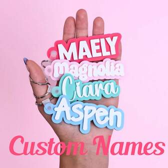 Personalized Luggage Tag Keychain | Fast Shipping | Customized Name Bag Tag, Bag Keychain, Name Keychain, Children's Name Tag, Bag Name Tag, Personalized Keychain, Bag Name, Children's Name Keychain, School Name Tag, School Supplies, Bag Accessories, Customized Backpack, Sports Bag Name Tag, Teacher Gift.