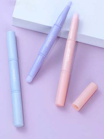 1/2/3pcs Contour Concealer Brush With Available In 3 Colors,The Contours Of The Face For Efficient Concealing,Lip Smudge Brush, Lip Brush Round Head Portable Soft Multipurpose Concealer Smudge Brush For Makeup