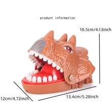 Biting Finger Dinosaur - Novelty Dragon Trap Toy, Triangle Mouth Game | Crocodile Teeth Toys Game, Exciting Reflex Test Challenge, Or Office Desk Distraction - Multicolor - View 3