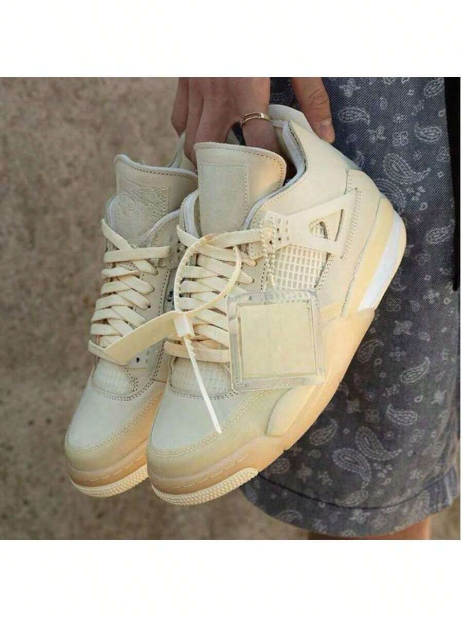 High-Top Sneakers For Gym Training, Comfortable, Immediate Shipping. - 米色 - 查看 1