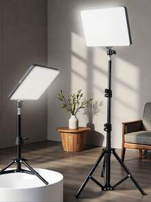 10-Inch Selfie Ring Light With 43-Inch Adjustable Tripod And Phone Holder - LED Light Panel, Suitable For Photography, Vlogging, Live Streaming, Makeup, Selfie, Zoom Meetings - Compatible With Smartphones/Tablets, Plug And Play Ring Light System - Multicolor - View 2