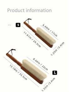 1支软毛除尘刷，带手柄 - 适用于清洁床单、沙发、家具和外套 - 可重复使用且可水洗的清洁刷 | 天然纤维刷毛 | 耐用手柄，家用除尘刷 - 彩色 - 查看 5