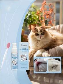 1.01 Fl Oz Cat Chin Acne Care Set - Gentle Removal Of Cat Chin Blackheads, Includes Cleansing Brush, Cruelty-Free, Keeps Cat Chin Soft And Fresh - Baby Blue - View 3