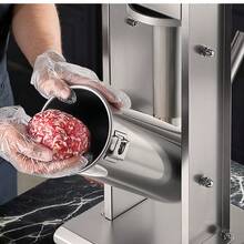 Embutidora manual de salchichas  de 5 L con 5 tubos para uso comercial y doméstico - Plateado - Ver 9