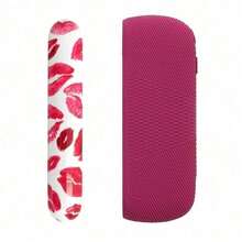 Juego de funda y cubierta de silicona con diseño de beso en los labios para IQOS Iluma e IQOS Iluma I - Lado de la concha - Ver 13