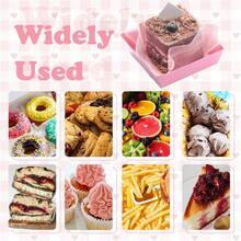 50 Pack Charcuterie Boxes With Clear Lids, 4 Inches Pink Dessert Boxes To Go Disposable Mini Charcuterie Boxes For Cookie, Sandwich, Strawberry, Cupcake, Macaron, Cake Slice - 粉色 - 查看 4