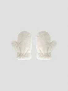 1双舒适冬季连指手套 - 柔软、蓬松、防风，全指设计，采用弹性涤纶面料，适合休闲周末穿着，厚实、保暖、舒适，有效保护双手。 - 多色 - 查看 10