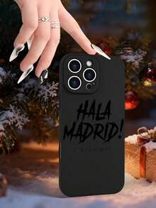 Funda de  con diseño "Hala Madrid Y Nada Más" para fans del fútbol, material suave y protector, ideal para uso diario Cubierta de teléfono de colores mixtos con estampado completo para 17 PRO MAX/17 AIR/15 ProMax/16 PROMAX/Galaxy S22/S23/S24/S23 Plus/S24 Ultra/S25/A15/A33/A23, cubierta de Halloween, estética de cubiertas, cubierta 2D plana, cubierta vintage, cubierta de collage, cubierta de moda, cubierta con flores, cubierta cool, cubierta adorable, diseño de impresión UV, seguidores de , amantes de la moda - Color mixto 1 - Ver 5