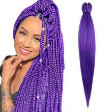 Braiding Hair Pre Stretched 26Inch Pre-Stretched Braiding Hair EZ Braid Yaki Texture Nthetic Hair Extensions For Crochet Box Braids - Multicolor - View 40