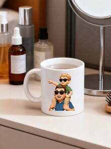1/2/4pcs Personalized Photo Mugs [Hot Selling Gift] Photo Printed Mugs, Customized 2D Photo Mugs, Office Desk Mugs, Creative Coffee Cups, Creative Birthday/Anniversary/Valentine's Day Gifts - Multicolor - View 8
