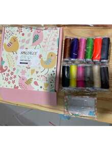 24 Colors Sewing Thread + 1 Pack Needles + Needle Threader + Thimble Set. Durable And Easy To Use, Perfect For Hand Sewing, Machine And DIY Crafts, Great For Sewing Enthusiasts And Beginners, Vibrant Colors For Creative Projects, High-Quality Thread To Enhance Your Sewing Experience. [Random Colors] [Random Tools] - Multicolor - View 8