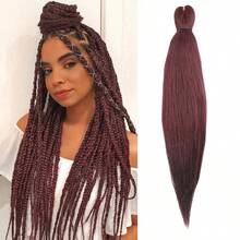Braiding Hair Pre Stretched 26Inch Pre-Stretched Braiding Hair EZ Braid Yaki Texture Nthetic Hair Extensions For Crochet Box Braids - Multicolor - View 13