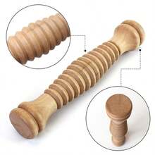 1 chiếc con lăn massage chân bằng gỗ - Dụng cụ thư giãn bấm huyệt, que massage đa năng toàn thân dùng cho bụng, chân, tập thể dục yoga, massage, massage chân. - Nhiều màu - Xem 4