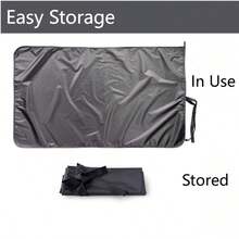 1pc Silver-Coated Single-Layer Thin Polyester Fiber Cargo Liner Mat, Lightweight & Portable For Universal Car Models - Multicolor - View 5