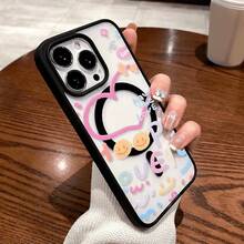 Funda de teléfono Macaron con fuerte atracción magnética, diseño lindo para 15 16 Promax 14 Plus 13 Promax 12 11 Plus XR y XS series 8 - Blanco - Ver 5