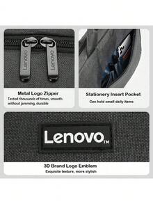 Lenovo T210 Laptop Briefcase, Water-Resistant Fabric, Shock-Absorbing Padding, Zipper Front Pocket, Large Capacity Fits 16-Inch Laptop - Black - View 3