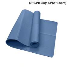 173*61*0.3/0.4/0.6厘米 EVA防滑瑜伽垫，加宽加长，轻便易携，快速折叠，适合室内外健身、普拉提、平板支撑（粉色/紫色/蓝色/黑色/绿色）