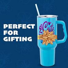 SLAWDisney Lilo And Stitch 2 Cute Stainless Steel Tumbler With Handle Fits In Standard Cup Holder 40 Ounces - KawaiiStitchSitting - View 7