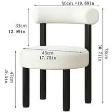 1pc Contemporary Velvet Dining Chair with Bow Accent - Elegant Metal Frame, Soft Cushioned & Backrest, Sturdy Construction, No Electricity Needed Silla de Maquillaje para Dormitorio – Diseño Minimalista, Cómoda y Elegante Silla para Vanidad con Respaldo – Perfecta para Escritorio, Espejo de Maquillaje o Vestidor