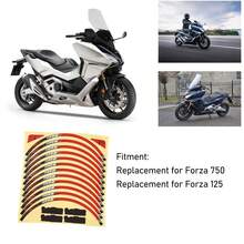 Calcomanías Reflectantes para Ruedas de Motocicleta, Pegatinas de Llanta para Forza 750/125, Diseño Elegante y de Alta Calidad, Decoración Perfecta para Llantas de Motocicleta - Granate - Ver 4