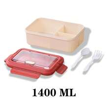 1pc 1100ml/1400ml Large Capacity Lunch Box, Built-In Cutlery, Insulated Bag, Leak-Proof, Adult Lunch Box, School Lunch Box, Modern Stylish Lunch Box, Suitable For Work, Back To School, Camping, Kitchen - Multicolor - View 9
