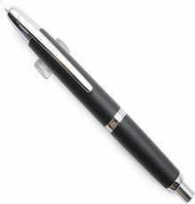 JINHAO 10 Press Fountain Pen, Retractable Metal Pen With Ink Converter (F Nib 0.5mm, Wavy Texture Matte Black) - ColorY - 查看 1