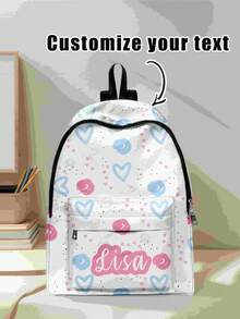 Mochilas con bolsillo bordado personalizado, mochilas universitarias personalizadas, mochilas de viaje, mochilas escolares, bolsas de computadora, mochilas personalizadas, moda casual - Multicolor - Ver 10