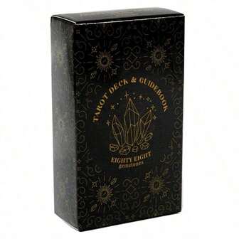78 Karten Achtundachtzig Edelstein Tarot Spielkarten, Mystisches Tarot Wahrsagespiel Deck für Partys und Gruppenspiele