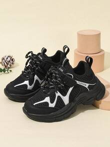Children's New Lightweight Non-Slip Durable Soft Sole Outdoor Sports Shoes, Suitable For Spring And Autumn - Black - View 3