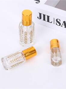 1/10 Gold Glass Ball Bottle, 3/6/12ml Electroplated Ball Bottle Massage Oil Bottle, Perfume Decanting Bottle, Glass Essential Oil Ball Bottle, Perfume Sample Packaging, Essential Oil Travel, Mother's Day Gift, Perfume Bottle, Suitable For Home And Travel, Easy To Carry - Gold - View 4