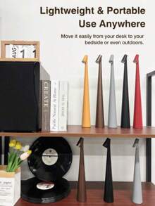 New Portable LED Desk Lamp, Touch Dimmable Side Reading Light, Minimalist Side Table Lamp, Suitable For Bedroom, Living Room And Office - Multicolor - View 3