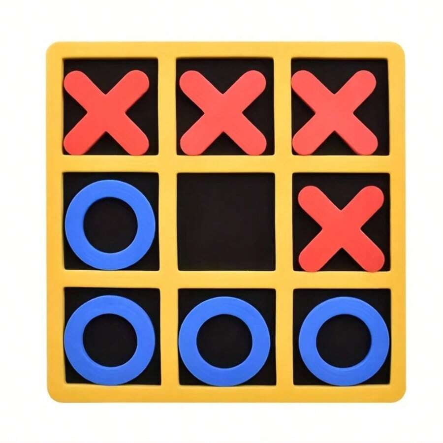 1pc OX Chess Interactive Leisure Chessboard Game, Fun Educational Game Suitable For Children And Adults - Multicolor - View 1