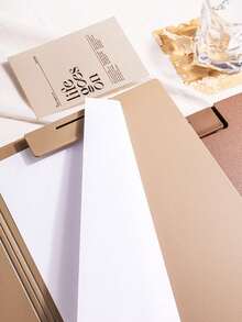 1pc Simple And Creative A4 Board Clips, Highly Stylish Student/Secretary Clips, Writing Board Pad, Simple And Multifunctional Office Folders, Study Folders For Back-To-School Season. Convenient And Practical - Single Piece - View 4